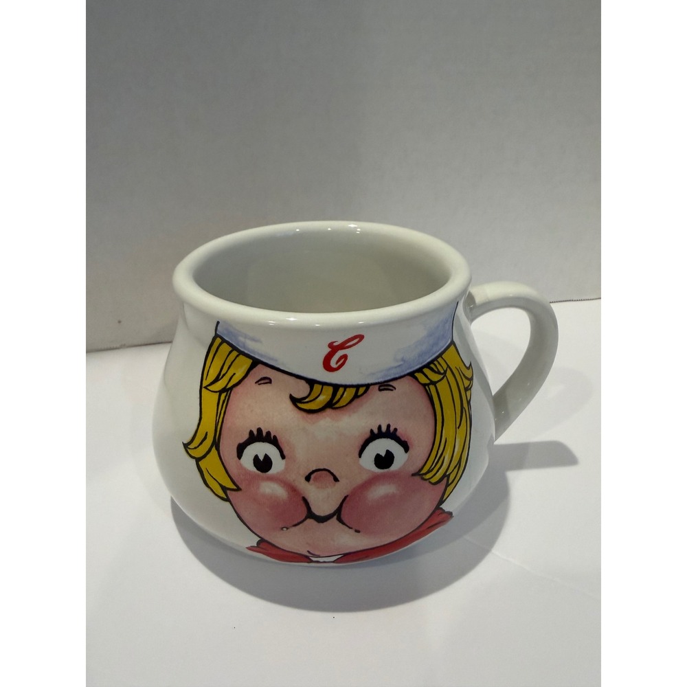 Vintage 1998 Campbell Soup Kid Collectible Mug Cup Bowl Houston Harvest 24 Oz